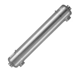 VEVOR Pool Heat Exchanger, 360K BTU Swimming Pool Heater Exchanger, 316L Stainless Steel Construction, High Efficiency Water to Water Transfer Heating System for Spa, Hot Tub, Indoor/Outdoor, Silver
