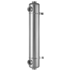 VEVOR Pool Heat Exchanger, 360K BTU Swimming Pool Heater Exchanger, 316L Stainless Steel Construction, High Efficiency Water to Water Transfer Heating System for Spa, Hot Tub, Indoor/Outdoor, Silver