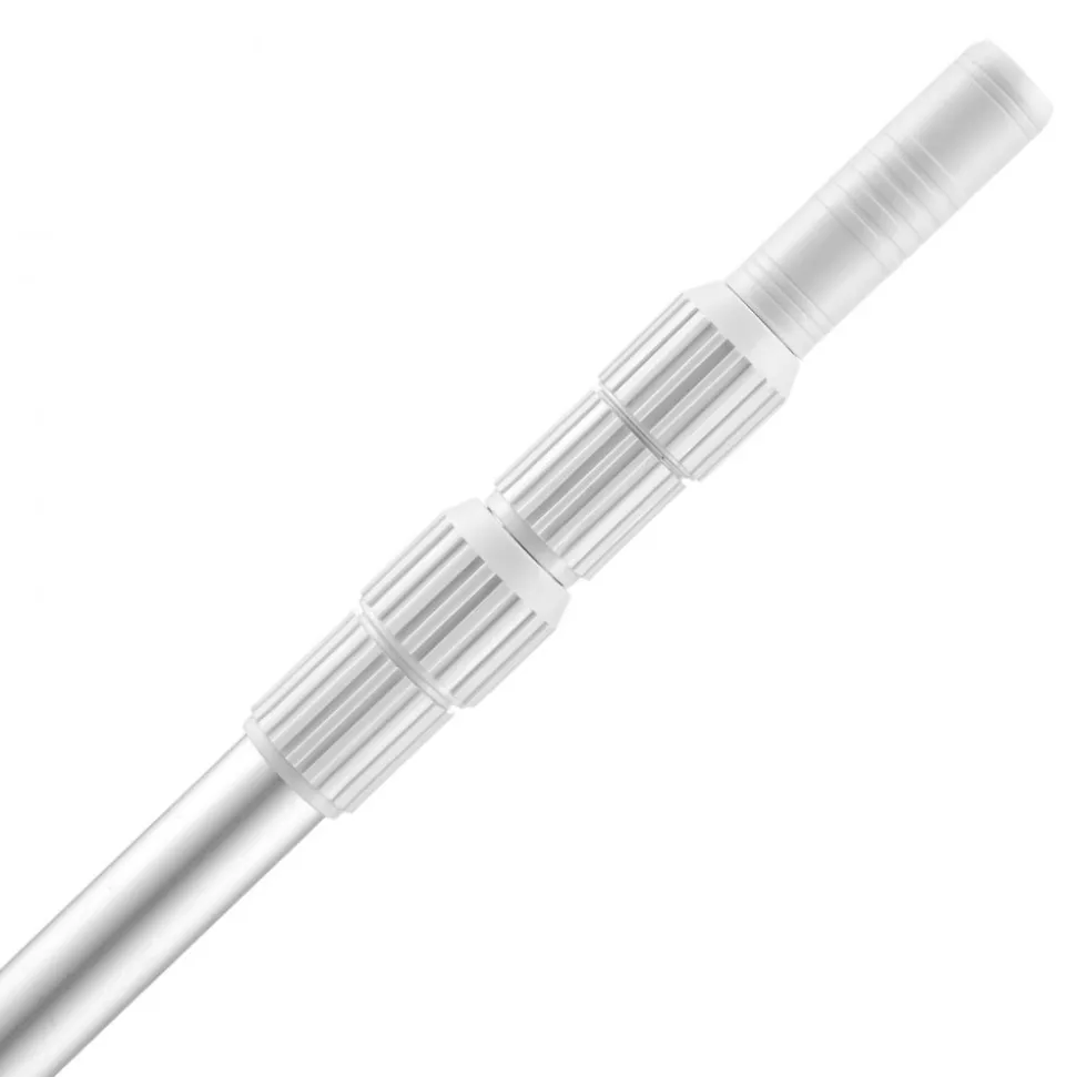 VEVOR Pool Pole, 3.4 to 12 Ft Telescoping Swimming Pool Cleaning Poles, Professional Adjustable Telescopic Pole with Extension Pole, Heavy Duty Cleaner Stick for Skimmer Net, Rake, Brush, Vacuum Head