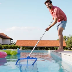 VEVOR Pool Pole, 3.4 to 12 Ft Telescoping Swimming Pool Cleaning Poles, Professional Adjustable Telescopic Pole with Extension Pole, Heavy Duty Cleaner Stick for Skimmer Net, Rake, Brush, Vacuum Head