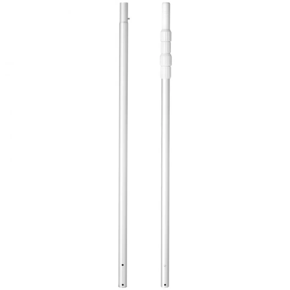 VEVOR Pool Pole, 3.4 to 12 Ft Telescoping Swimming Pool Cleaning Poles, Professional Adjustable Telescopic Pole with Extension Pole, Heavy Duty Cleaner Stick for Skimmer Net, Rake, Brush, Vacuum Head