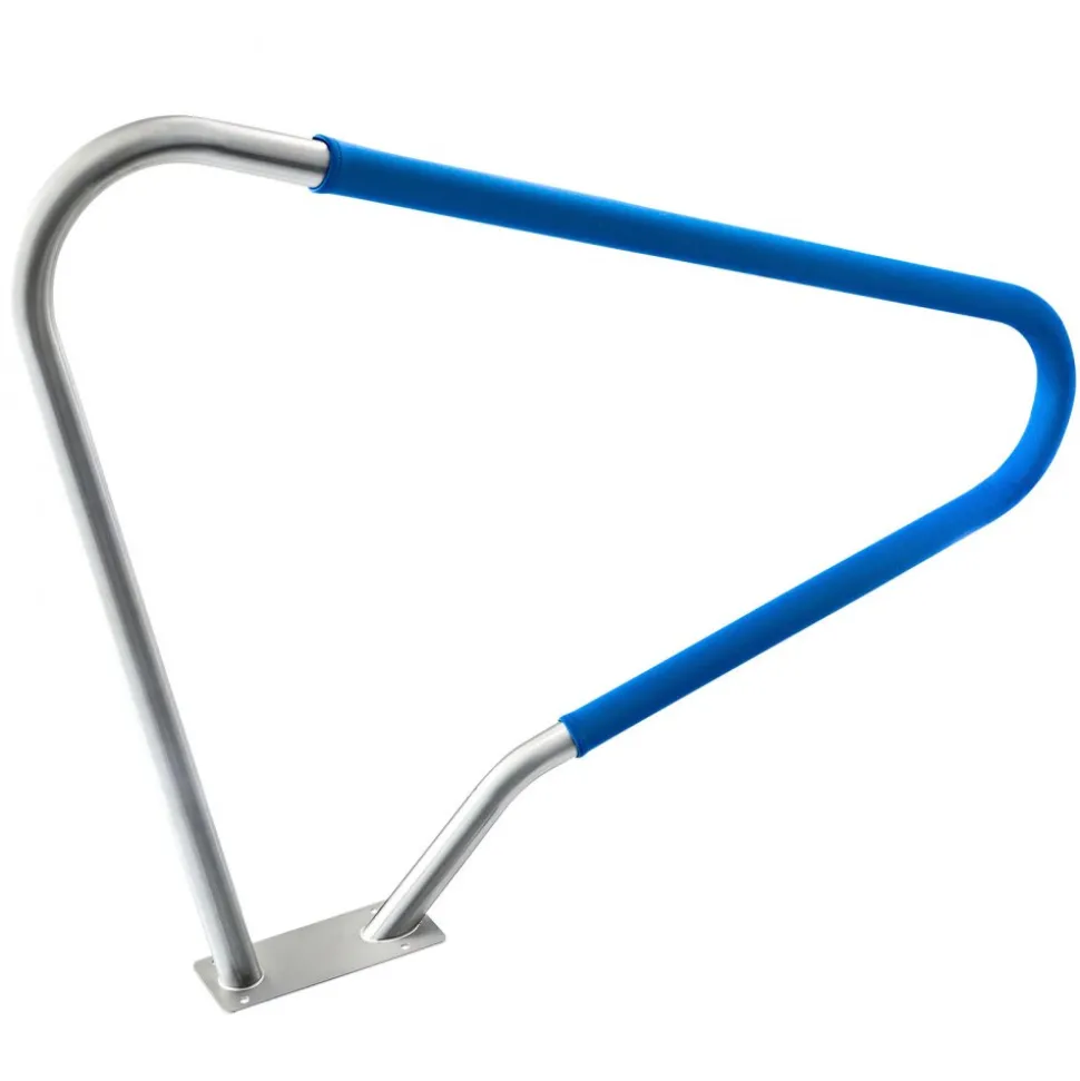 VEVOR Pool Rail, 48 x 36 inch Pool Handrail, 220 lbs Load Capacity Heavy Duty 304 Stainless Steel Swimming Handrail, Detachable Nonslip Sleeve, Rich Accessories, for Poolside, Water Parks, Spa Centers
