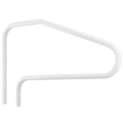 VEVOR Pool Rail, 48 x 32 inch Pool Handrail, 220 lbs Load Capacity Heavy Duty Stainless Steel Swimming Handrail, Seamless Welding, Recessed or Base Mount, for Poolside, Water Parks, Spa Centers