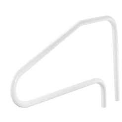 VEVOR Pool Rail, 48 x 32 inch Pool Handrail, 220 lbs Load Capacity Heavy Duty Stainless Steel Swimming Handrail, Seamless Welding, Recessed or Base Mount, for Poolside, Water Parks, Spa Centers