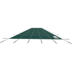 VEVOR Pool Safety Cover Fits 16x30ft Rectangle Inground Pools, Safety Pool Cover with Drainage Holes, Mesh Solid Pool Cover for Swimming Pool, Winter Safety Cover, Green