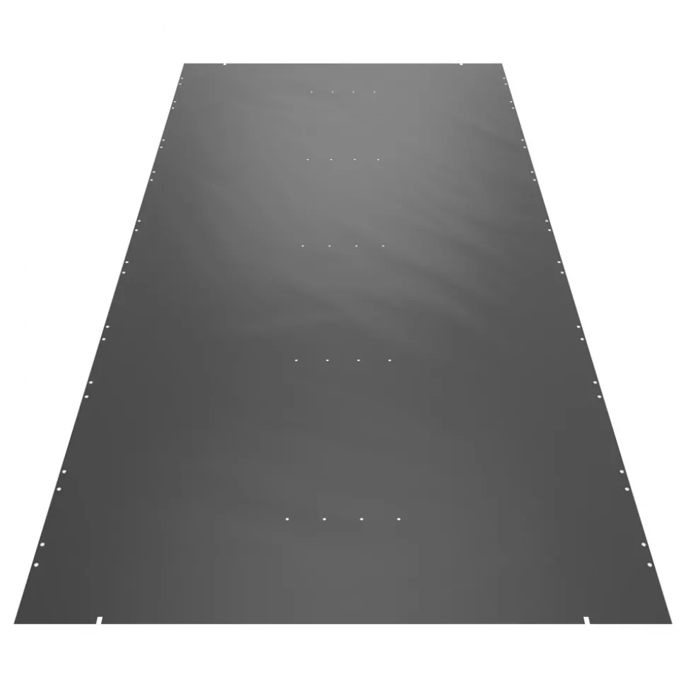 VEVOR Pool Safety Cover Fits 10.5x18.6ft Rectangle Inground Pools, Safety Pool Cover with Drainage Holes, Mesh Pool Cover for Swimming Pool, PVC Winter Safety Cover, Dark Grey