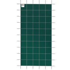 VEVOR Pool Safety Cover Fits 18x36ft Rectangle Inground Pools, Safety Pool Cover with Drainage Holes, Mesh Solid Pool Cover for Swimming Pool, Winter Safety Cover, Green