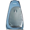 VEVOR Pop up Shower Tent, Instant Portable Privacy Tent Changing Room with Ground Stakes, Ropes, and Carry Bag, 190T Polyester with Silver Coating, Quick Setup, for Camping, Beach, Fishing, Blue