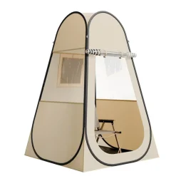 VEVOR Pop up Sports Tent, 47x47 in Clear Bubble Tent for 1 Person, Waterproof Outdoor Pod with Floor Mat & Top Cover, Garden Igloo Dome Tents Camping Shelter for Events Fishing Cheering
