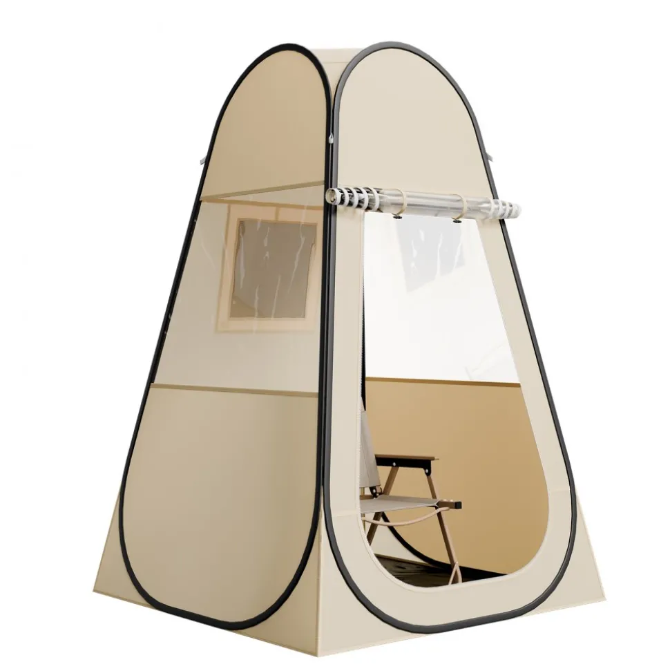 VEVOR Pop up Sports Tent, 47x47 in Clear Bubble Tent for 1 Person, Waterproof Outdoor Pod with Floor Mat & Top Cover, Garden Igloo Dome Tents Camping Shelter for Events Fishing Cheering