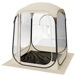 VEVOR Pop up Sports Tent, 50x50 in Clear Bubble Tent for 1 Person, Waterproof Outdoor Pod with Floor Mat & Top Cover, Garden Igloo Dome Tents Camping Shelter for Events Fishing Cheering