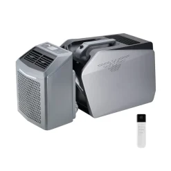 VEVOR Portable Air Conditioner, 5000 BTU 3-Speed Air Conditioning Unit with 24H Timer, Air Portable AC Adjustable from 16-32℃, Compatible with AC/DC for Outdoor Tent Camping, RVs or Home Use, Grey