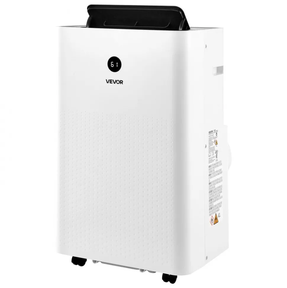 VEVOR Portable Air Conditioner and Heater Combo, 14000 BTU (9800 BTU SACC) 5-in-1 Standing Cooling Ac Unit, LED Touch Panel & Remote Control, 24h Timer, Dehumidifier/Fan/Sleep Mode for Room Indoor