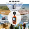 VEVOR Portable Anemometer, Temperature Range 14℉-113℉, Equipped with LED Backlit Display, Captures Wind Speed, Temperature, Air Volume, and Chill Factor, Ideal for Boating, Kite Surfing, Drone Pilo