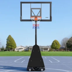 VEVOR Portable Basketball Stand, 10 ft Height Adjustment Basketball Hoop & Goal, Basketballs Hoop Outdoor with 50 inch PC Backboard for Kids, Adults in Schools, Parks, Indoor & Outdoor Use