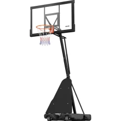 VEVOR Portable Basketball Stand, 10 ft Height Adjustment Basketball Hoop & Goal, Basketballs Hoop Outdoor with 50 inch PC Backboard for Kids, Adults in Schools, Parks, Indoor & Outdoor Use