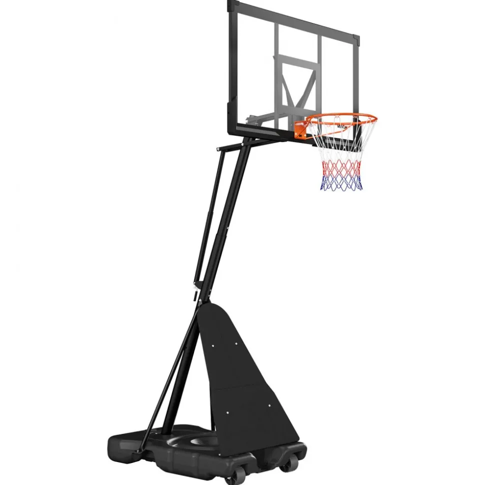VEVOR Portable Basketball Stand, 10 ft Height Adjustment Basketball Hoop & Goal, Basketballs Hoop Outdoor with 50 inch PC Backboard for Kids, Adults in Schools, Parks, Indoor & Outdoor Use