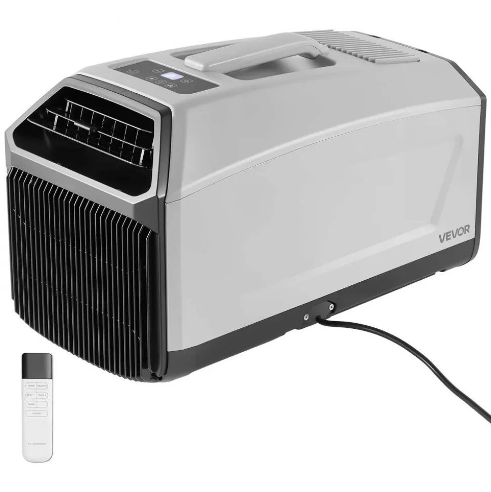 VEVOR Portable Camping Air Conditioner 3050 BTU, Tent AC Unit with Hose, Remote & Touch Control, 61–90°F Adjustable, 150 m³/h High Airflow, Low Noise, Ideal for Tent. RV, Outdoor Cooling, Dark Grey