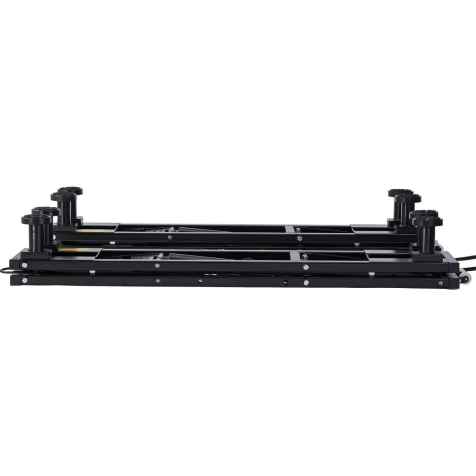 VEVOR Portable Car Lift, 7000 lbs Capacity, Heavy Duty Steel Truck Lift with 26.8" Max Height, Pneumatic Pump, Wheels, 4 Rubber Pads & 4 Lifting Columns for Cars, SUVs, Trucks, Home Garage or Shop Use