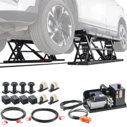 VEVOR Portable Car Lift, 5000 lbs Capacity, Heavy Duty Quick Lift with 25.6