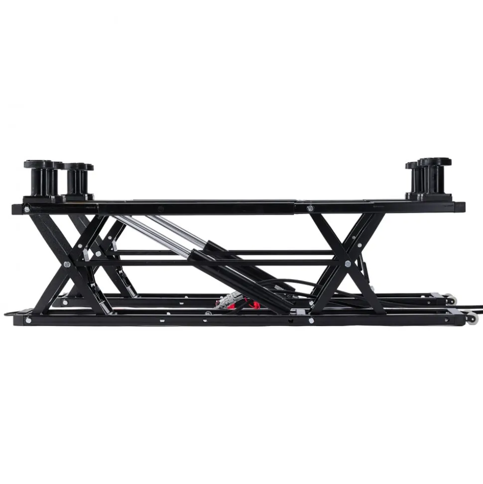 VEVOR Portable Car Lift, 5000 lbs Capacity, Heavy Duty Quick Lift with 25.6" Max Height, Pneumatic Pump, Wheels, 4 Rubber Pads & 4 Lifting Columns for Cars, Compact SUVs, Mini Trucks, Garage or Shop