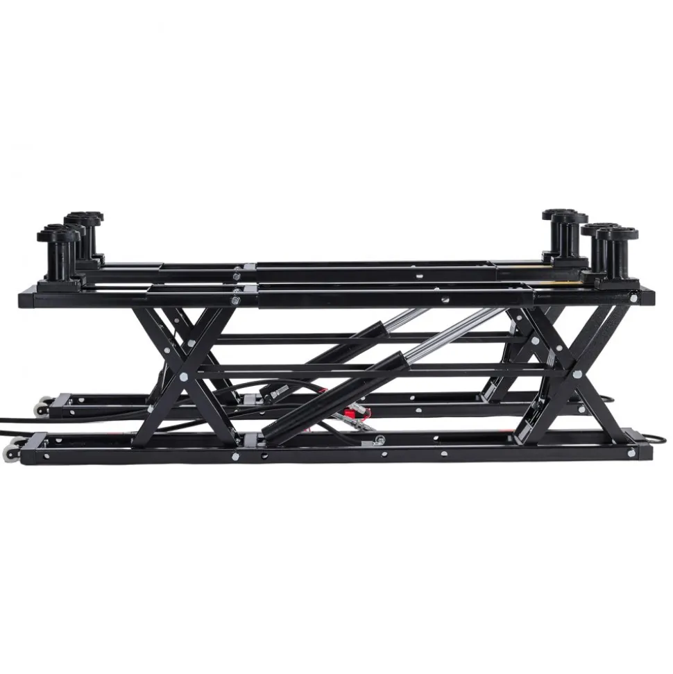 VEVOR Portable Car Lift, 5000 lbs Capacity, Heavy Duty Quick Lift with 25.6" Max Height, Pneumatic Pump, Wheels, 4 Rubber Pads & 4 Lifting Columns for Cars, Compact SUVs, Mini Trucks, Garage or Shop