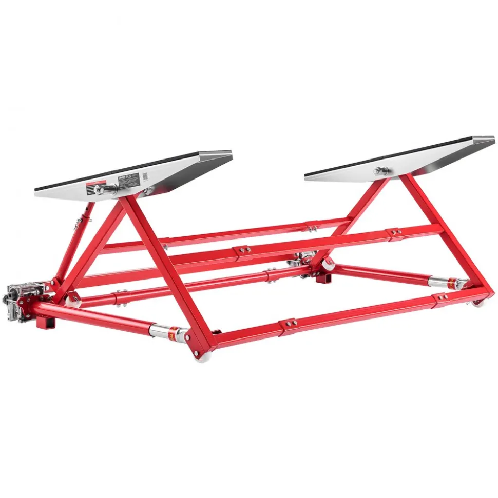 VEVOR Portable Car Lift, 4400 lbs Capacity, Heavy Duty Steel Quick Lift with 23" Max Height, Adjustable Width and Wheels, Manual Lifting for Cars, Compact SUVs, Mini Trucks, Home Garage or Shop Use