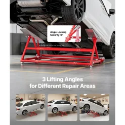 VEVOR Portable Car Lift, 4400 lbs Capacity, Heavy Duty Steel Quick Lift with 23