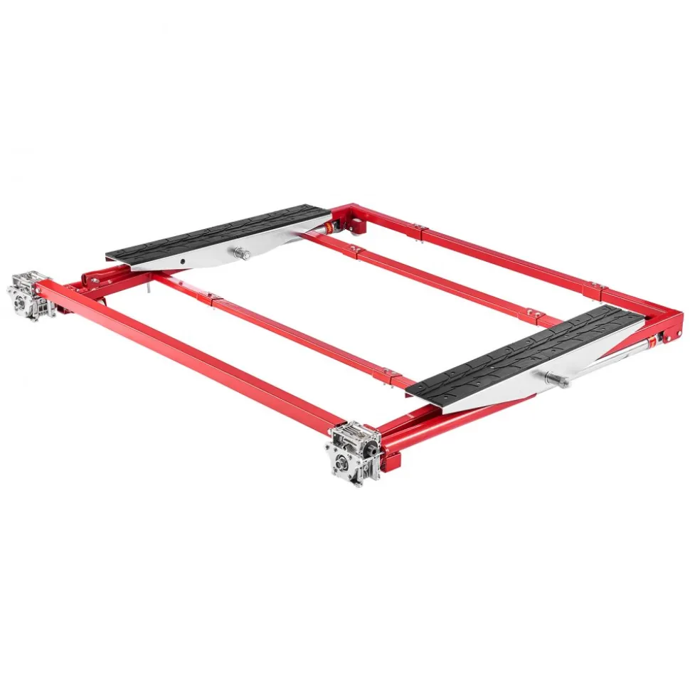 VEVOR Portable Car Lift, 4400 lbs Capacity, Heavy Duty Steel Quick Lift with 23" Max Height, Adjustable Width and Wheels, Manual Lifting for Cars, Compact SUVs, Mini Trucks, Home Garage or Shop Use