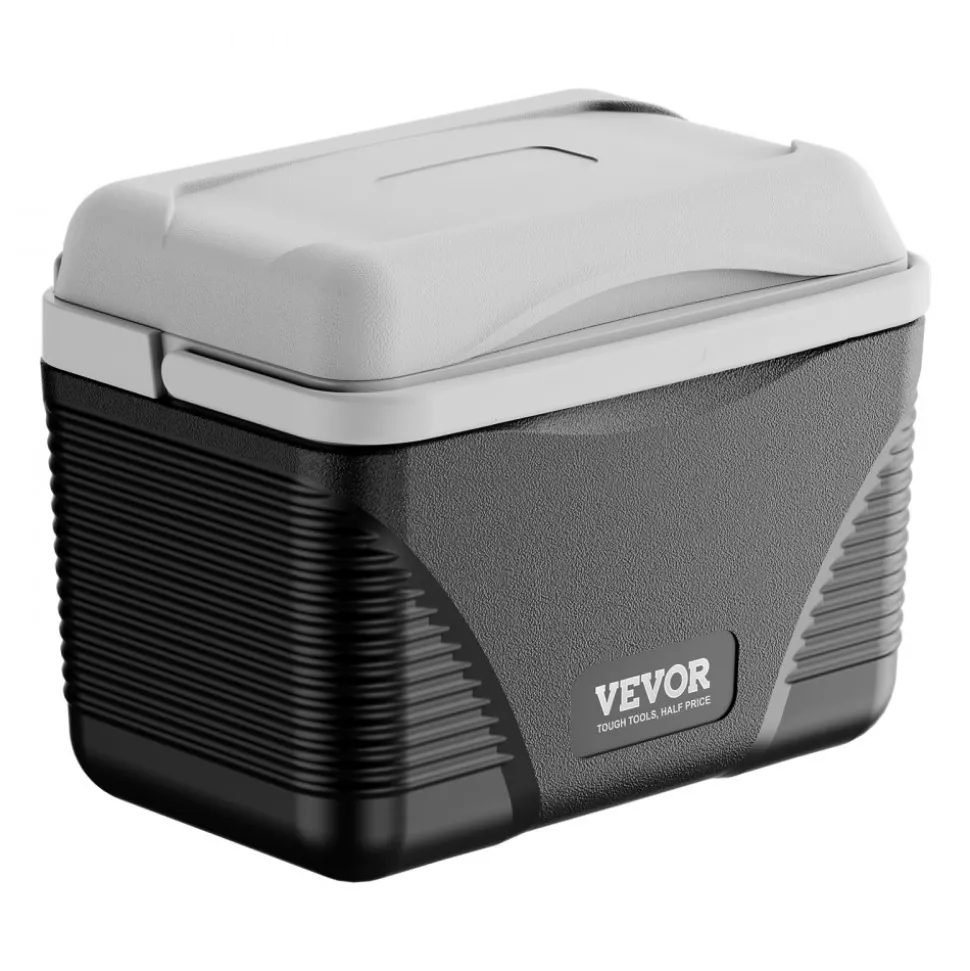 VEVOR Portable Cooler, 8.5 QT Hard Cooler with Ice Retention and Heavy-Duty Handles, Lightweight Rigid Material Insulated Portable Cooler, Suitable for Family Picnics and Short Trips