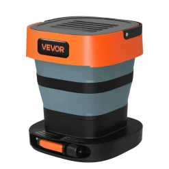 VEVOR Portable Cordless Pressure Washer with 2.64 Gal Tank, Foldable Power Washer 109 Max PSI, 3 Nozzles, Magnetic Sponge Brush & Soft Bristle Brush,78.7 in Hose, for Bike Cleaning, Patio, Camping