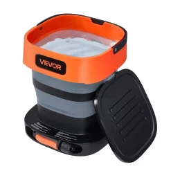 VEVOR Portable Cordless Pressure Washer with 2.64 Gal Tank, Foldable Power Washer 109 Max PSI, 3 Nozzles, Magnetic Sponge Brush & Soft Bristle Brush,78.7 in Hose, for Bike Cleaning, Patio, Camping