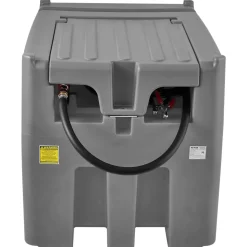 VEVOR Portable Diesel Tank, 116 Gallon Capacity & 10 GPM Flow Rate, Diesel Fuel Tank with 12V Electric Transfer Pump and 13.1ft Rubber Hose, PE Diesel Transfer Tank for Easy Fuel Transportation, Gray