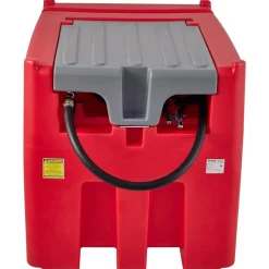 VEVOR Portable Diesel Tank, 116 Gallon Capacity & 10 GPM Flow Rate, Diesel Fuel Tank with 12V Electric Transfer Pump and 13.1ft Rubber Hose, PE Diesel Transfer Tank for Easy Fuel Transportation, Red
