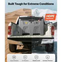 VEVOR Portable Diesel Tank, Separated 106 Gal Diesel & 8 Gal DEF Storage Tank, Leakproof Fuel Transfer Tanks with Pump & 13 Ft Hose, 10 GPM Flow Rate, Gas Storage Tanks for Easy Fuel Transportation