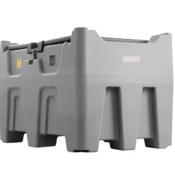 VEVOR Portable Diesel Tank, Separated 106 Gal Diesel & 8 Gal DEF Storage Tank, Leakproof Fuel Transfer Tanks with Pump & 13 Ft Hose, 10 GPM Flow Rate, Gas Storage Tanks for Easy Fuel Transportation