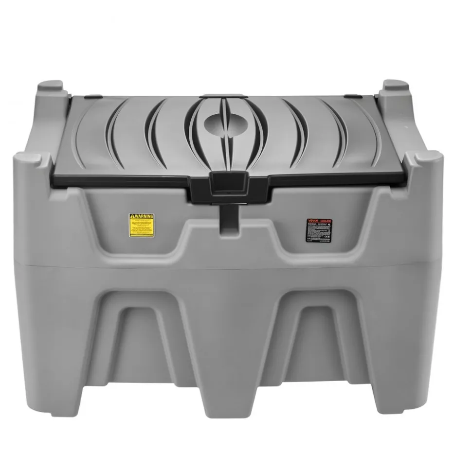 VEVOR Portable Diesel Tank, Separated 106 Gal Diesel & 8 Gal DEF Storage Tank, Leakproof Fuel Transfer Tanks with Pump & 13 Ft Hose, 10 GPM Flow Rate, Gas Storage Tanks for Easy Fuel Transportation