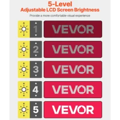 VEVOR Portable Digital Magnifier, 5-inch HD Electronic Video Magnifier for Low Version, 2X - 48X Electronic Reading Aid with 13MP Near & Far Dual Lens, 26 Color Mode, AV/HDMI Output & Foldable Handle