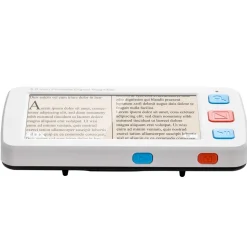 VEVOR Portable Digital Magnifier, 5-inch HD Electronic Video Magnifier for Low Version, 4X - 32X Zoom Electronic Reading Aid with 17 Color Mode, AV Output, Foldable Handle & 5-Level Screen Brightness