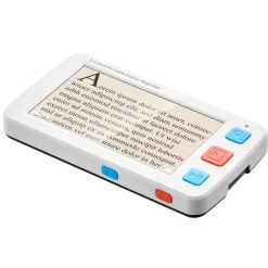 VEVOR Portable Digital Magnifier, 5-inch HD Electronic Video Magnifier for Low Version, 4X - 32X Zoom Electronic Reading Aid with 17 Color Mode, AV Output, Foldable Handle & 5-Level Screen Brightness