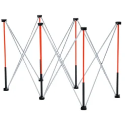 VEVOR Portable Folding Workstand, 4.15 x 4.15 ft Collapsible Workbench, 3500 lbs Weight Capacity, No Assembly Foldable Work Stand with Storage Bag, Table Top NOT Included, for Garage Workshop Outdoor
