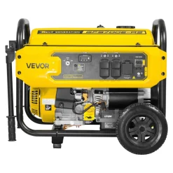 VEVOR Portable Generator, 9625W Peak Watt Home Generator, Backup Generators for Home with Foldable Handle, Electric Start, Gas Powered, CO Sensor, RV & Emergency Ready 30A & 20A Outlets, AVR