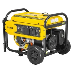 VEVOR Portable Generator, 9625W Peak Watt Home Generator, Backup Generators for Home with Foldable Handle, Electric Start, Gas Powered, CO Sensor, RV & Emergency Ready 30A & 20A Outlets, AVR