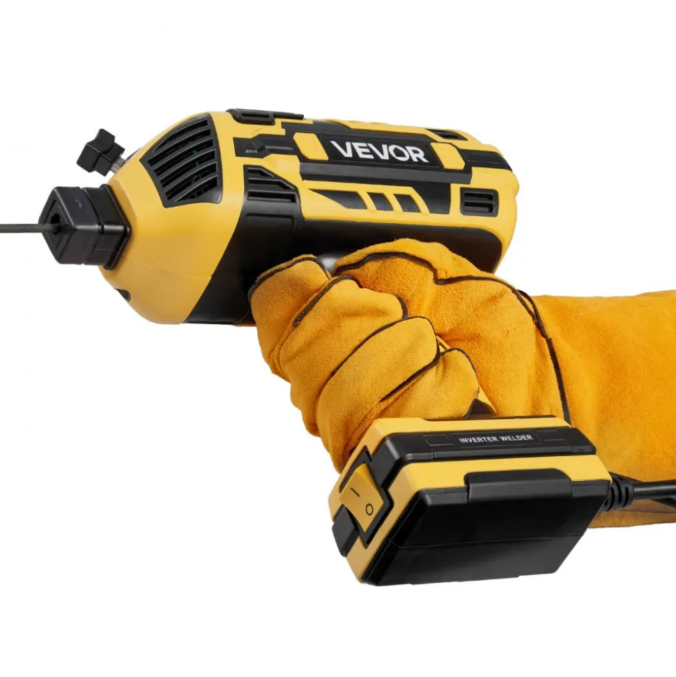 VEVOR Portable Handheld Welding Machine, 20-140A Portable ARC Welder with 5-Level Current Adjustment & IGBT Inverter, 110V Handheld Stick Welder with Hot Start Function Fit for 1/16"-1/8" Welding Rods