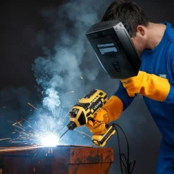VEVOR Portable Handheld Welding Machine, 20-120A Portable ARC Welder with 5-Level Current Adjustment & IGBT Inverter, 110V Handheld Stick Welder with Hot Start Function Fit for 1/16"-1/8" Welding Rods