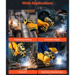 VEVOR Portable Handheld Welding Machine, 20-120A Portable ARC Welder with 5-Level Current Adjustment & IGBT Inverter, 110V Handheld Stick Welder with Hot Start Function Fit for 1/16