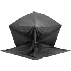 VEVOR Portable Ice Shelter, 3-4 Person Pop-Up Ice Fishing Tent, 35 Square Feet Fishable Area, Ice Shanty for Winter Fishing, Waterproof Oxford Ice Cube with Anchors/Ropes/Carrying Bag, 71