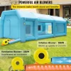 VEVOR Portable Inflatable Paint Booth, 28x15x10ft Inflatable Spray Booth, Car Paint Tent with Air Filter System & 2 Blowers, Upgraded Blow Up Spray Booth Tent, Auto Paint Workstation, Car Parking Gara