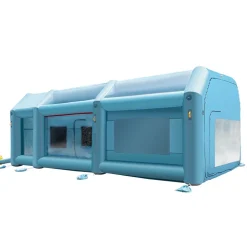 VEVOR Portable Inflatable Paint Booth, 28x15x10ft Inflatable Spray Booth, Car Paint Tent with Air Filter System & 2 Blowers, Upgraded Blow Up Spray Booth Tent, Auto Paint Workstation, Car Parking Gara