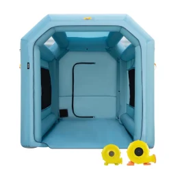 VEVOR Portable Inflatable Paint Booth, 13 x 8 x 8ft Inflatable Spray Booth, Car Paint Tent with Air Filter System & 2 Blowers, Upgraded Blow Up Spray Booth Tent, Auto Paint Workstation Motorcycle Gara